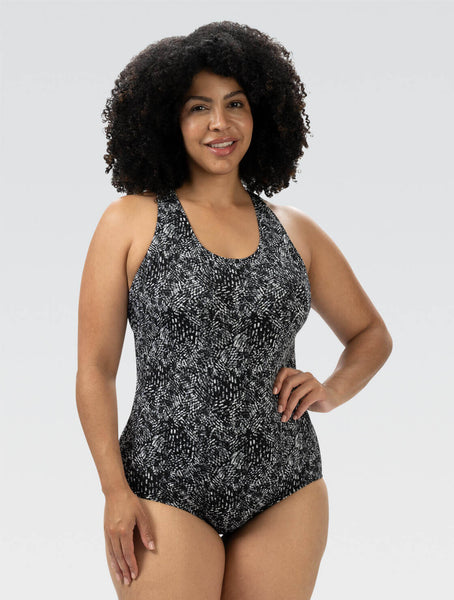 Women's Breeze Print One Piece Swimsuit | Conservative Coverage