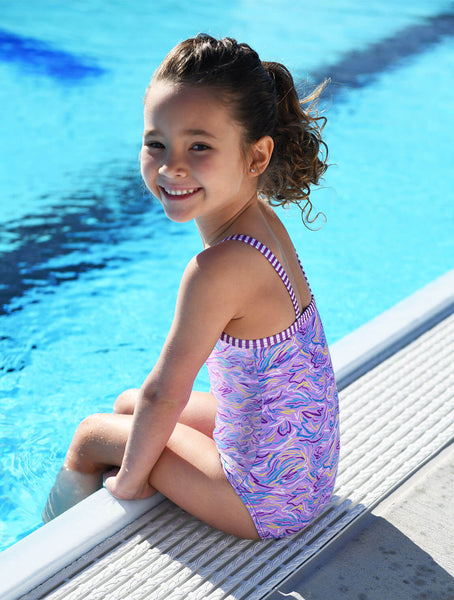 Girls' Playtime Print One Piece Swimsuit | Chlorine Resistant