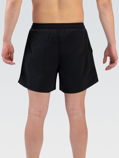 Men's Solid Black 5 Inch Water Shorts | Swim Shorts | Swimming