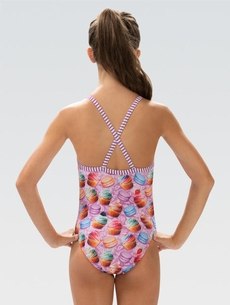 Uglies Girls' Bon Appetit Criss-Cross Back One Piece