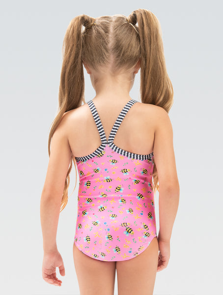Girls' Buzy Beez Print One Piece Swimsuit | Chlorine Resistant
