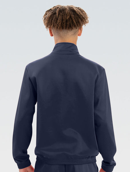 Unisex Adult Navy Slim Fit Black Warm-Up Jacket | Warm-Ups | Team