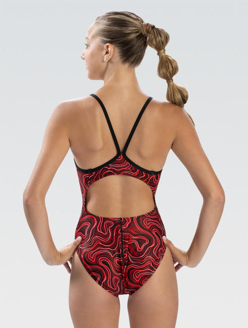 Reliance Tsunami Red V-Back One Piece – Dolfin Swimwear