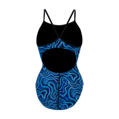 Reliance Tsunami Blue V-Back One Piece – Dolfin Swimwear