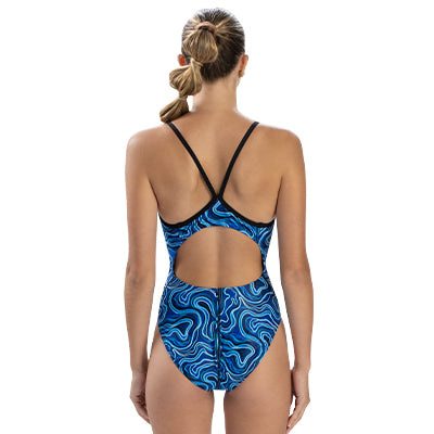 Reliance Tsunami Blue V-Back One Piece – Dolfin Swimwear