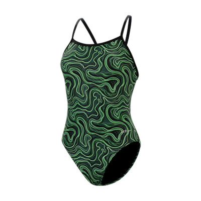 Reliance Tsunami Green V-Back One Piece – Dolfin Swimwear