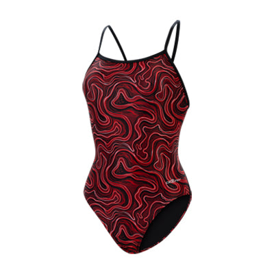 Reliance Tsunami Red V-Back One Piece – Dolfin Swimwear