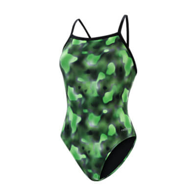 XtraSleek Magma Green V-Back One Piece – Dolfin Swimwear