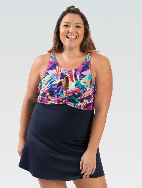 ladies swim dress size 22 Plus Size Swim Dresses