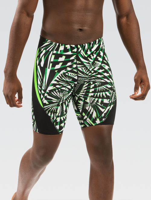Men's Green Atomic Printed Jammer Swimsuit | All Over Print
