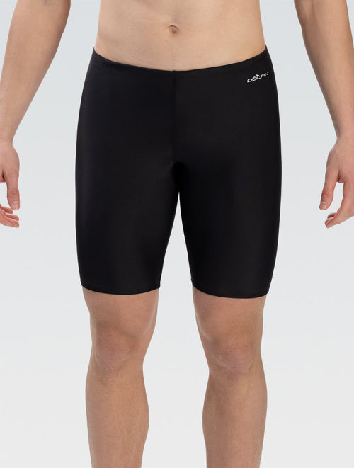Men's Black Solid Jammer Swimsuit | Team Jammer | XtraSleek
