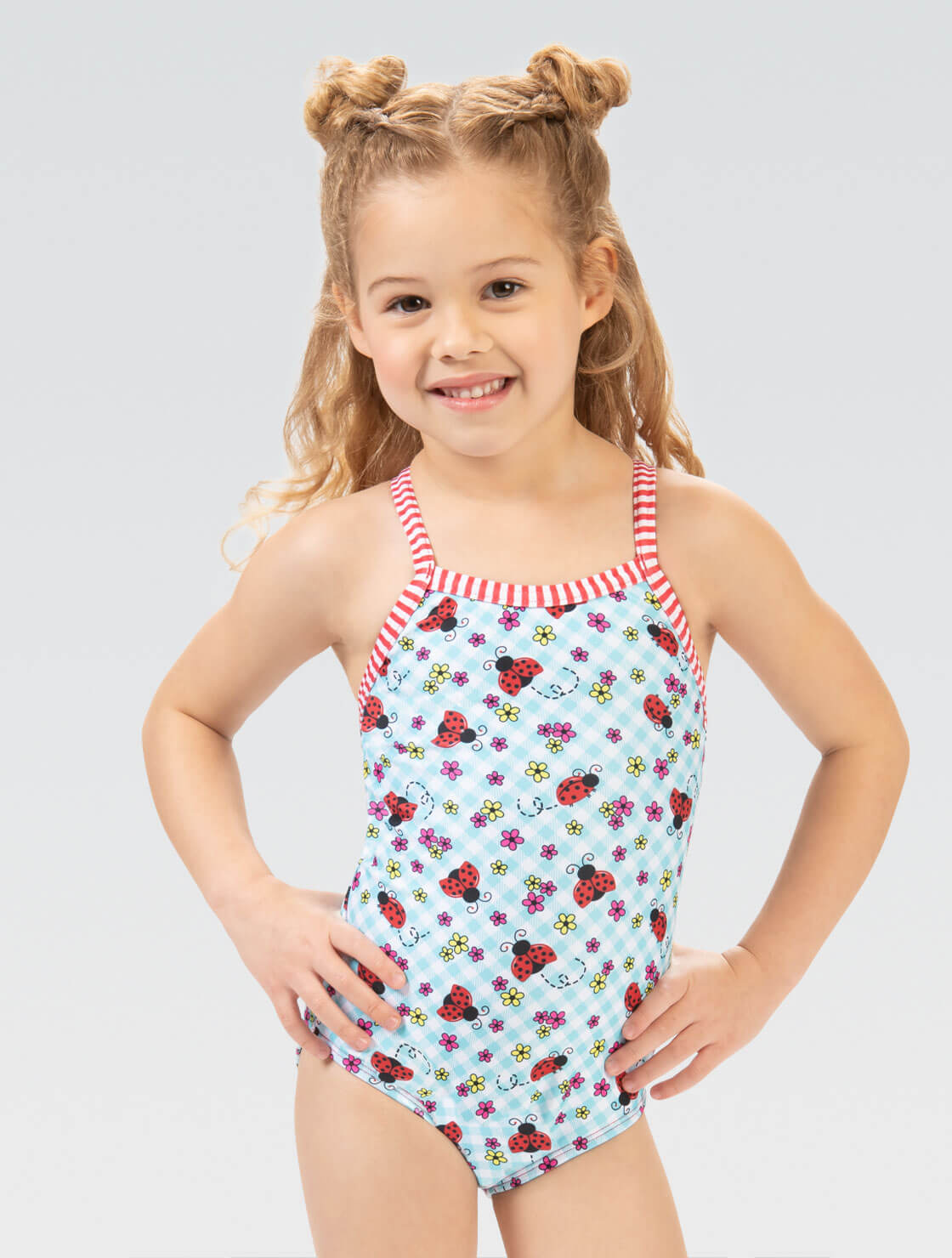 Little Dolfin Girls Toddler One Piece Swimsuit-9810