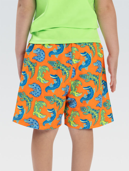 Little Dolfin Boys' Down Under Swim Trunks with Elastic Waistband