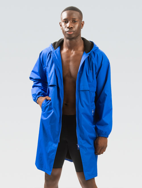 Unisex Adult Solid Royal Swim Parka | Swim Warm-Ups | Team Apparel