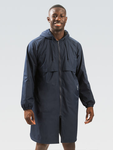Unisex Adult Solid Navy Swim Parka | Swim Warm-Ups | Team Apparel